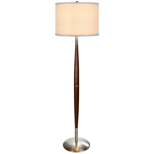 Lampadaire LED abat-jour en tissu Standing - vue 2 sur 3