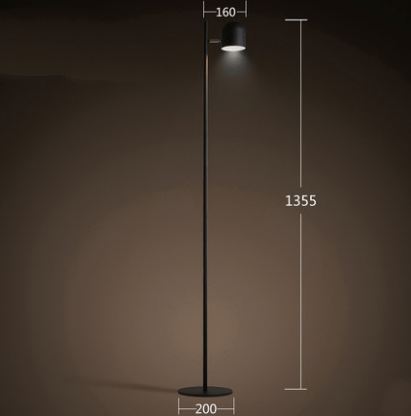Lampadaire moderne avec lampes dirigeables Nordic - vue 6 sur 8