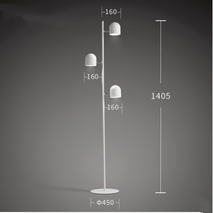 Lampadaire moderne avec lampes dirigeables Nordic - vue 3 sur 8