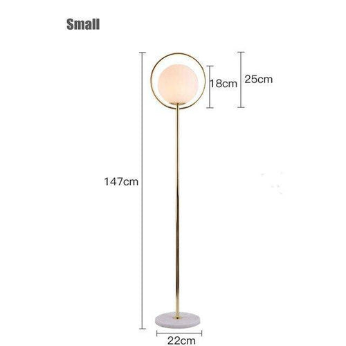 Lampadaire LED doré avec boule en verre Ball - vue 6 sur 7