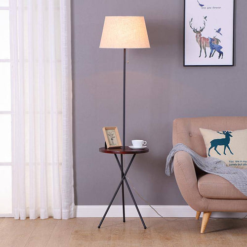 Lampadaire LED avec table avec abat-jour en tissu Coffee - vue 2 sur 3