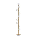 Lampadaire design à LED avec plusieurs boules de verre Head