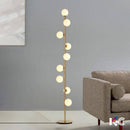 Lampadaire design à LED avec plusieurs boules de verre Head