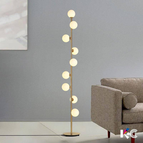 Lampadaire design à LED avec plusieurs boules de verre Head - vue 3 sur 5