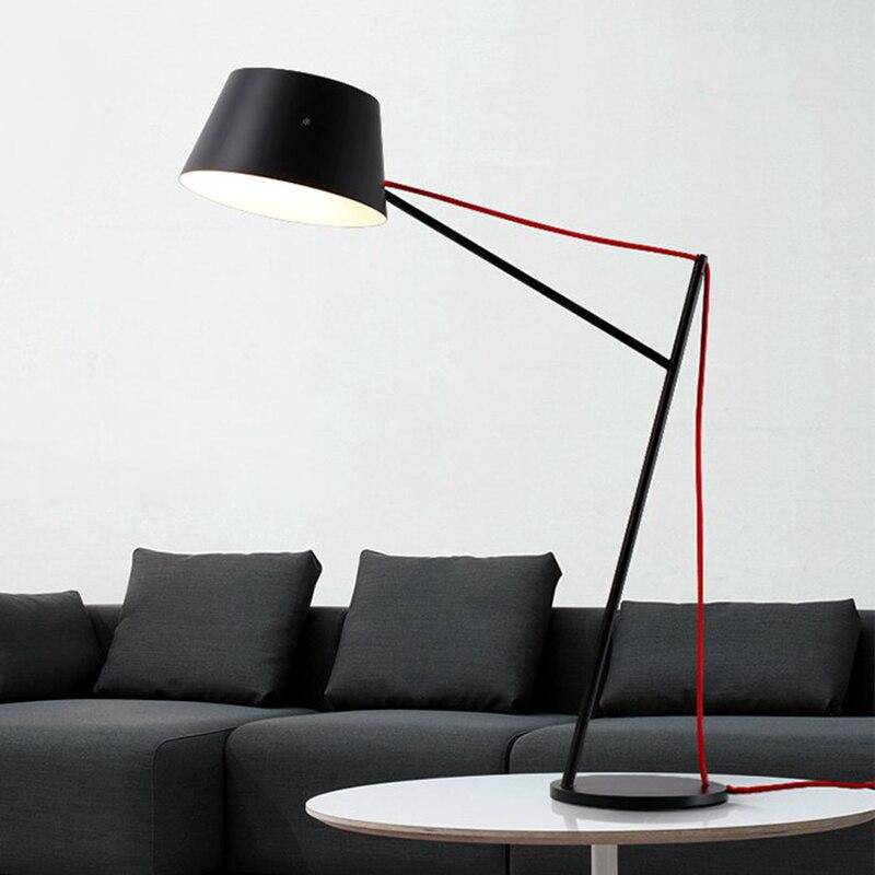 Lampadaire design noir Long - vue 4 sur 5