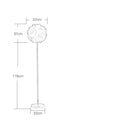 Lampadaire moderne à LED boule de fleur