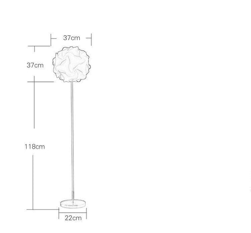 Lampadaire moderne à LED boule de fleur - vue 6 sur 5