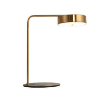 Lampe de chevet ou bureau doré arrondi Study