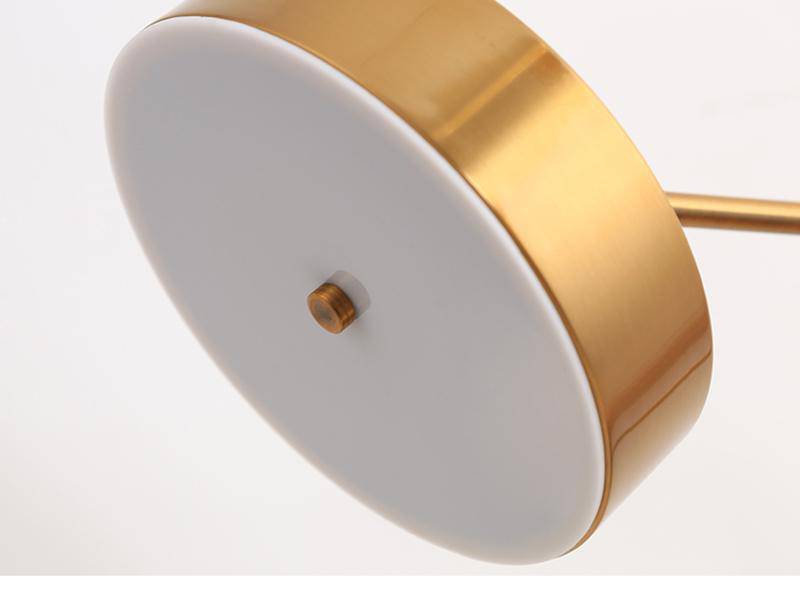Lampe de chevet ou bureau doré arrondi Study - vue 3 sur 8
