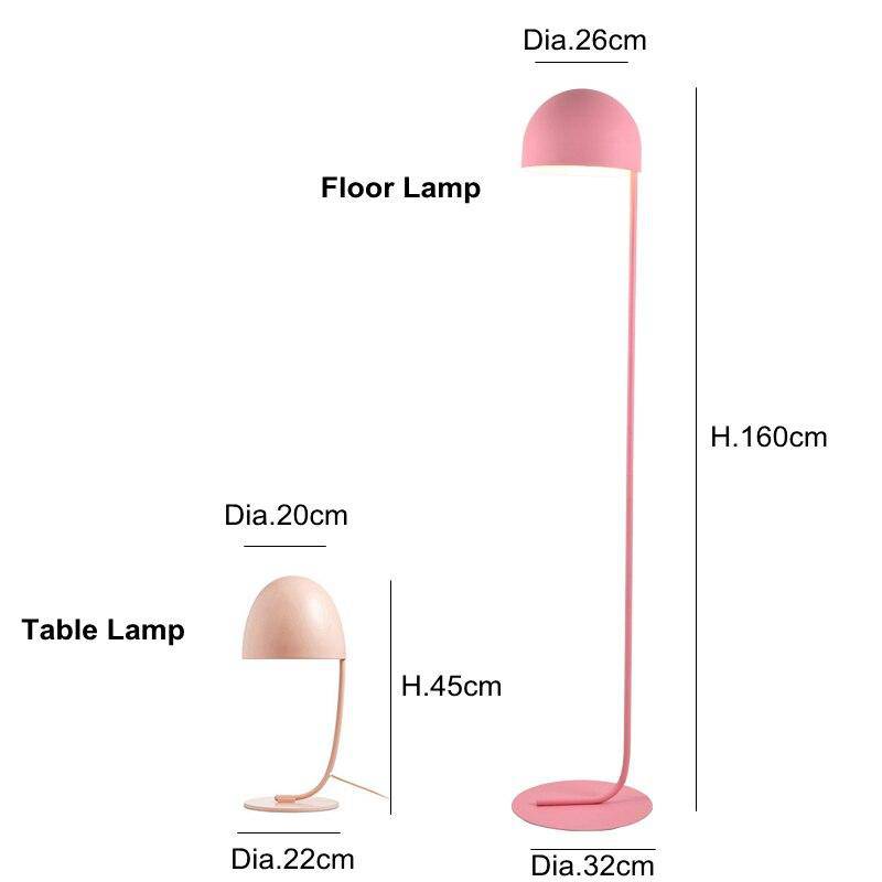 Lampadaire design avec abat-jour demi-boule Lovely - vue 4 sur 4