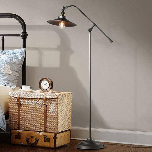 Lampadaire rustique en fer ajustable Nostalgic - vue 4 sur 6
