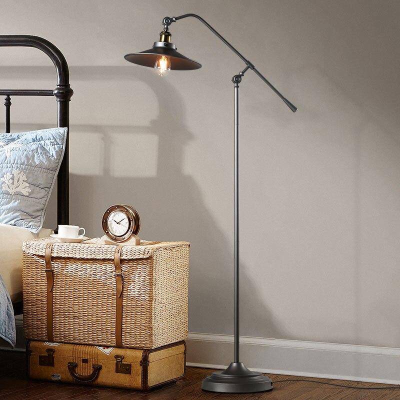 Lampadaire rustique en fer ajustable Nostalgic - vue 3 sur 6