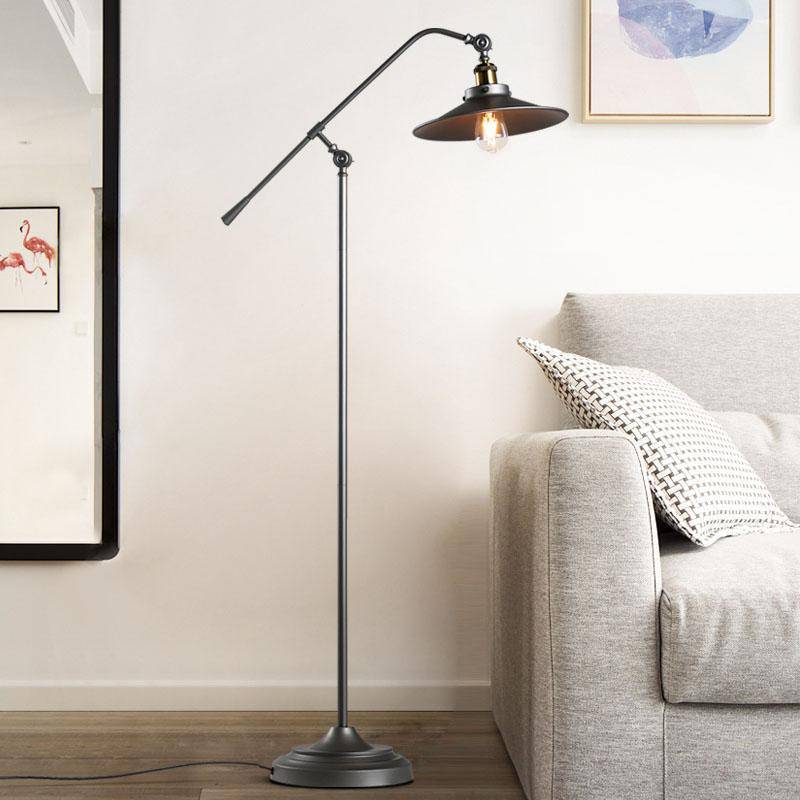 Lampadaire rustique en fer ajustable Nostalgic - vue 2 sur 6