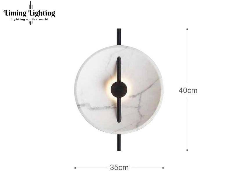 Applique murale concave en marbre à LED Tripot - vue 6 sur 6