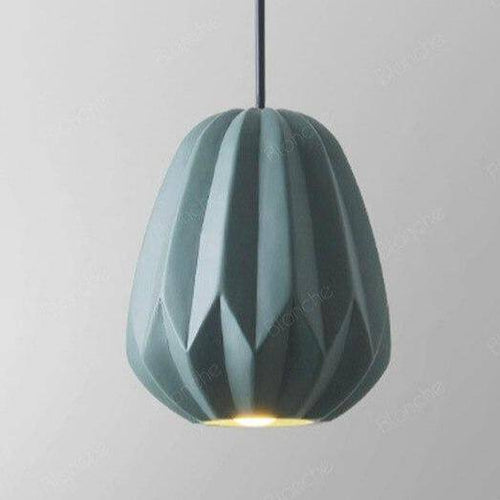 Suspension design LED en résine colorée style Hang - vue 8 sur 11