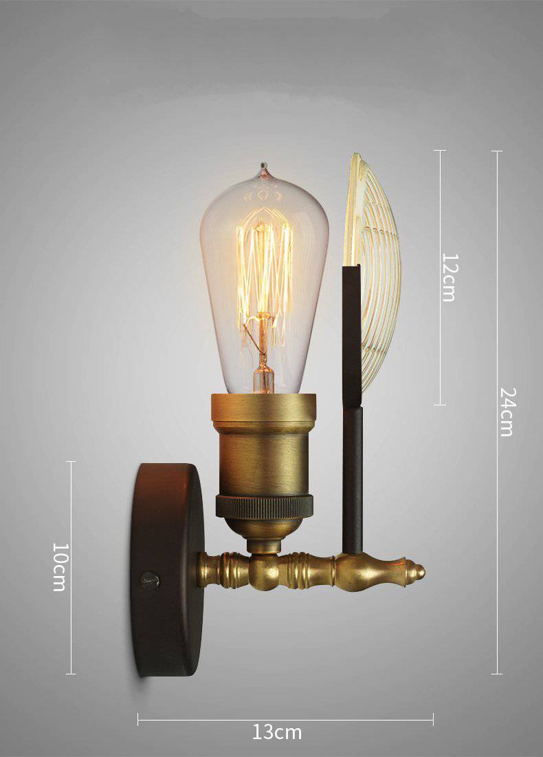 Applique murale LED antique doré - vue 3 sur 7