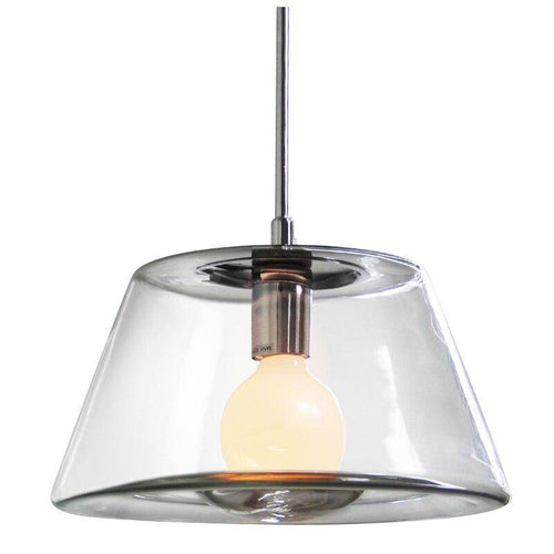 Suspension design en verre à LED triangle - vue 8 sur 7