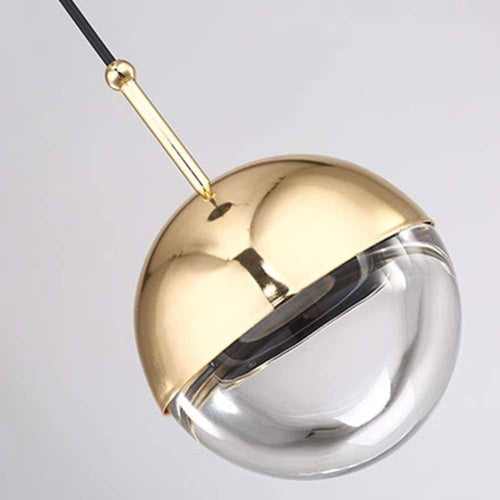 Suspension design boule en verre et métal Globe - vue 3 sur 10