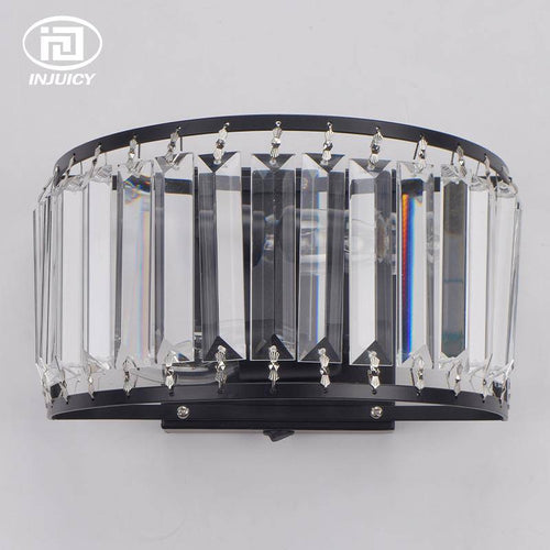 Applique LED demi-cercle en cristal Loft - vue 5 sur 8