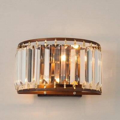 Applique LED demi-cercle en cristal Loft - vue 7 sur 8