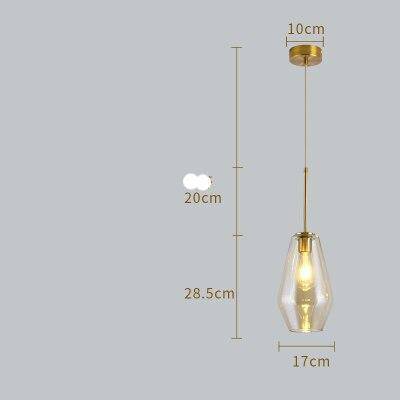 Suspension en verre fumé marron de plusieurs formes Cognac - vue 14 sur 14