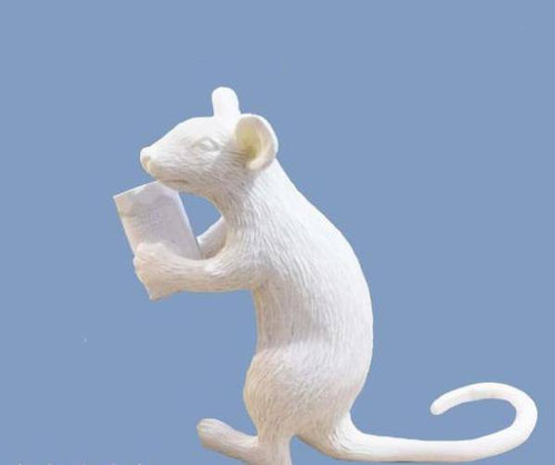 Lampe à poser en forme de souris tenant une lampe - vue 10 sur 11