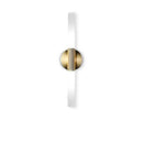 Applique murale dorée cylindrique à LED Vanity