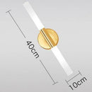 Applique murale dorée cylindrique à LED Vanity