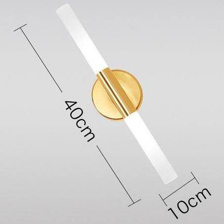 Applique murale dorée cylindrique à LED Vanity - vue 7 sur 8