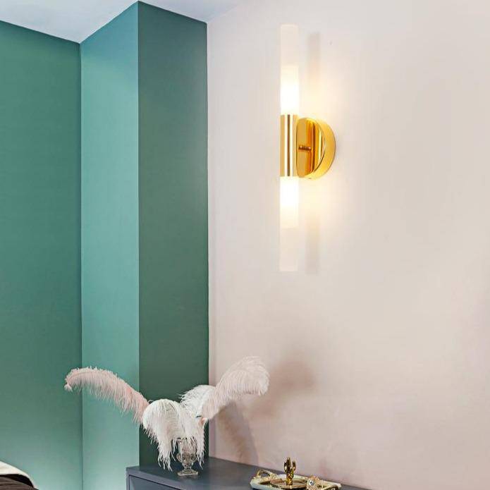 Applique murale dorée cylindrique à LED Vanity - vue 4 sur 8