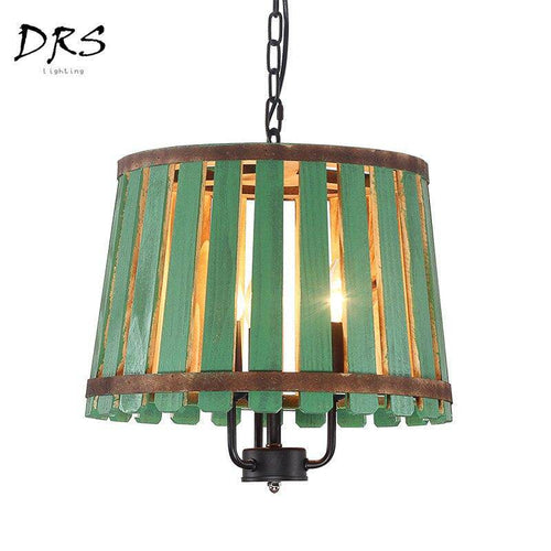 Suspension tonneau en bois antique Bucket - vue 6 sur 7