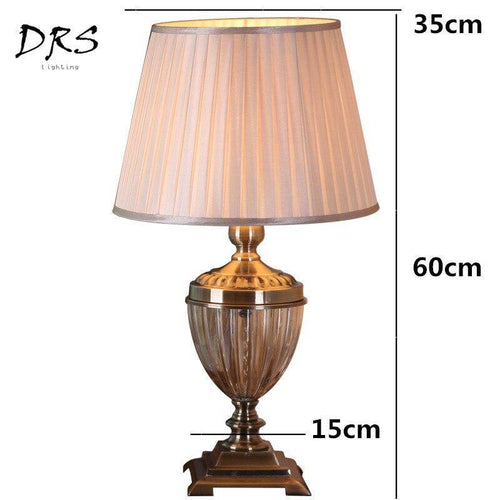 Lampe de chevet chic avec abat-jour en tissu Fabric - vue 4 sur 4