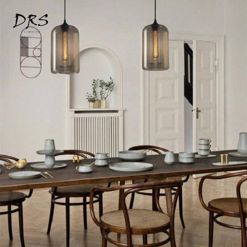 Suspension arrondies en verre de plusieurs formes scandinaves - vue 5 sur 13