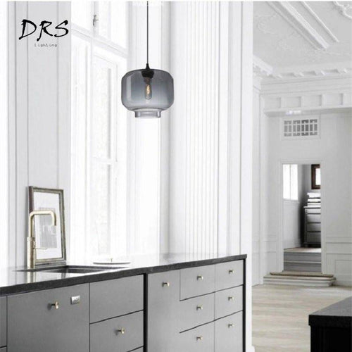 Suspension arrondies en verre de plusieurs formes scandinaves - vue 4 sur 13