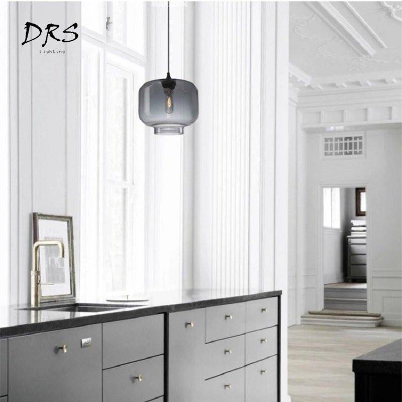Suspension arrondies en verre de plusieurs formes scandinaves - vue 3 sur 13