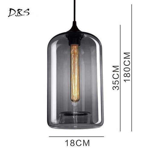 Suspension arrondies en verre de plusieurs formes scandinaves - vue 13 sur 13