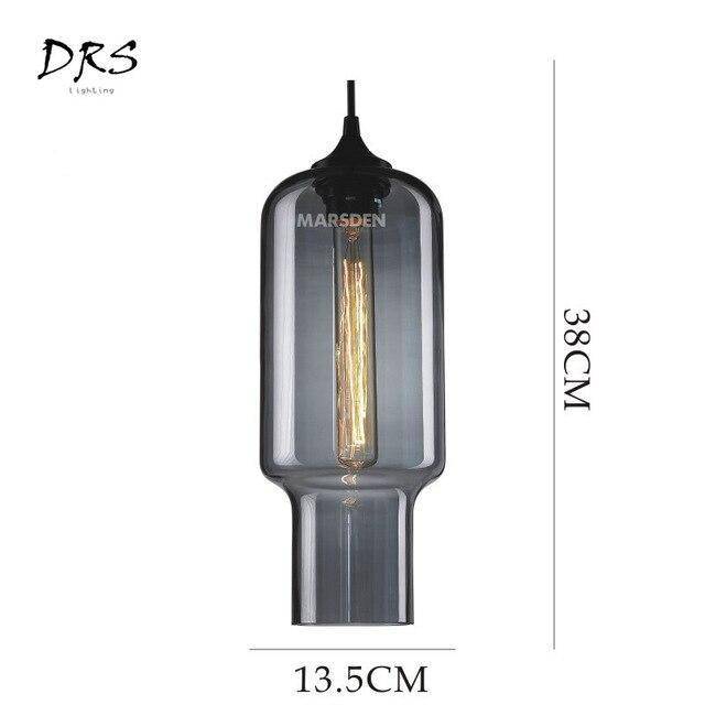 Suspension arrondies en verre de plusieurs formes scandinaves - vue 11 sur 13