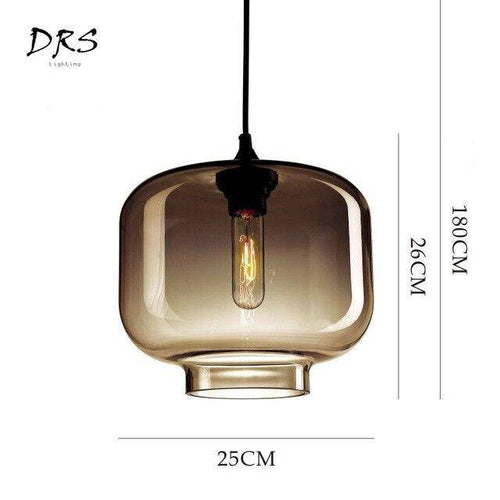 Suspension arrondies en verre de plusieurs formes scandinaves - vue 14 sur 13