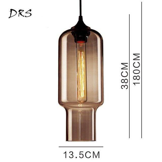 Suspension arrondies en verre de plusieurs formes scandinaves - vue 6 sur 13