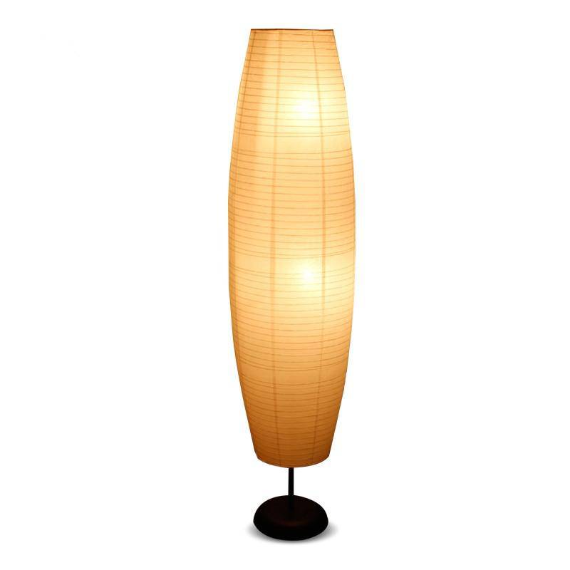 Lampadaire LED cylindre ovale en papier - vue 3 sur 3