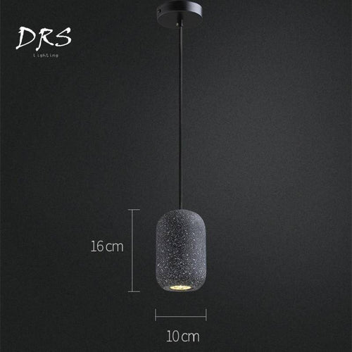 Suspension design LED en fausse pierre naturelle Loft - vue 8 sur 8