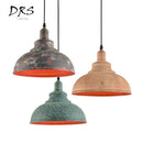Suspension rustique style cuivre industriel vieilli