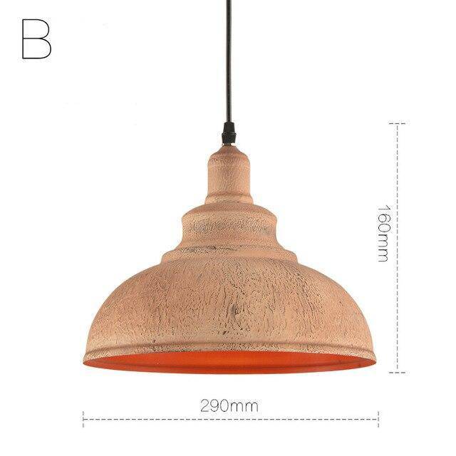 Suspension rustique style cuivre industriel vieilli - vue 5 sur 8