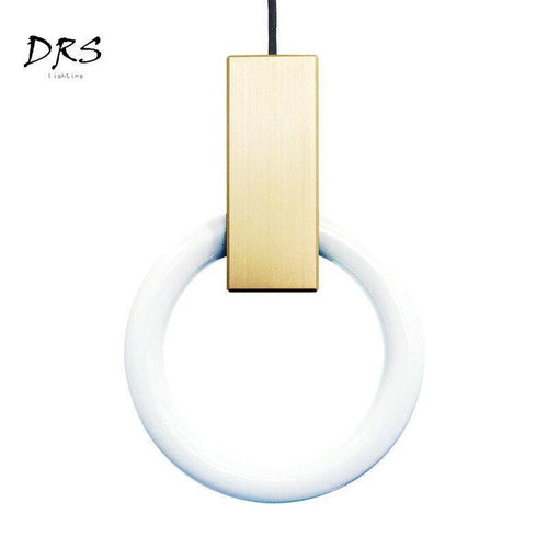 Suspension design cercle éclairé scandinave - vue 12 sur 13