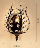 Applique murale fleuri en cristal