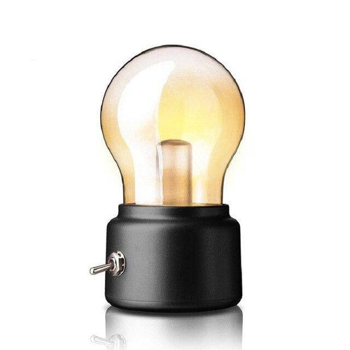 Lampe à poser LED vintage en forme d'ampoule - vue 6 sur 6