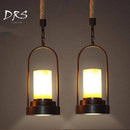 Suspension rustique avec fausse bougie Rural