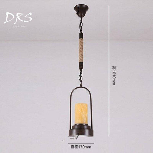 Suspension rustique avec fausse bougie Rural - vue 4 sur 6