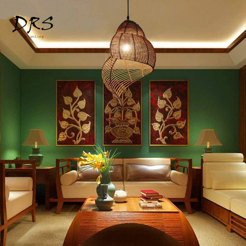 Suspension spirale en bois Asian - vue 3 sur 8