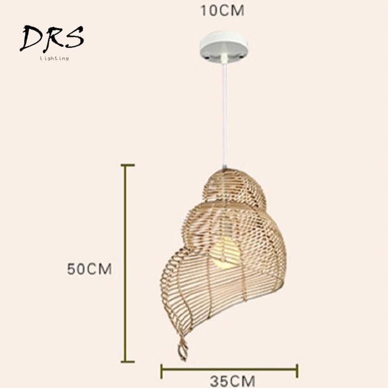 Suspension spirale en bois Asian - vue 4 sur 8